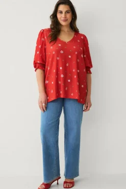 Ellos Plus collection Topp med bobleermer