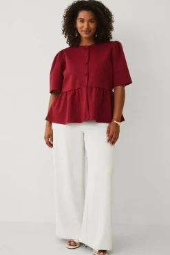 Ellos Plus collection Topp med peplum