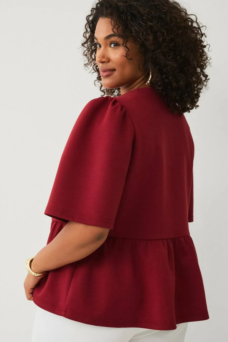 Ellos Plus collection Topp med peplum