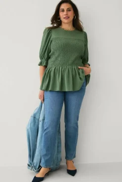 Ellos Plus collection Topp med vaffelsøm