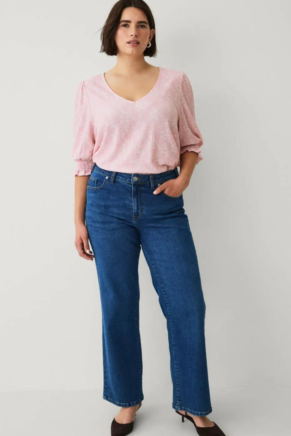 Ellos Plus collection Topp med bobleermer