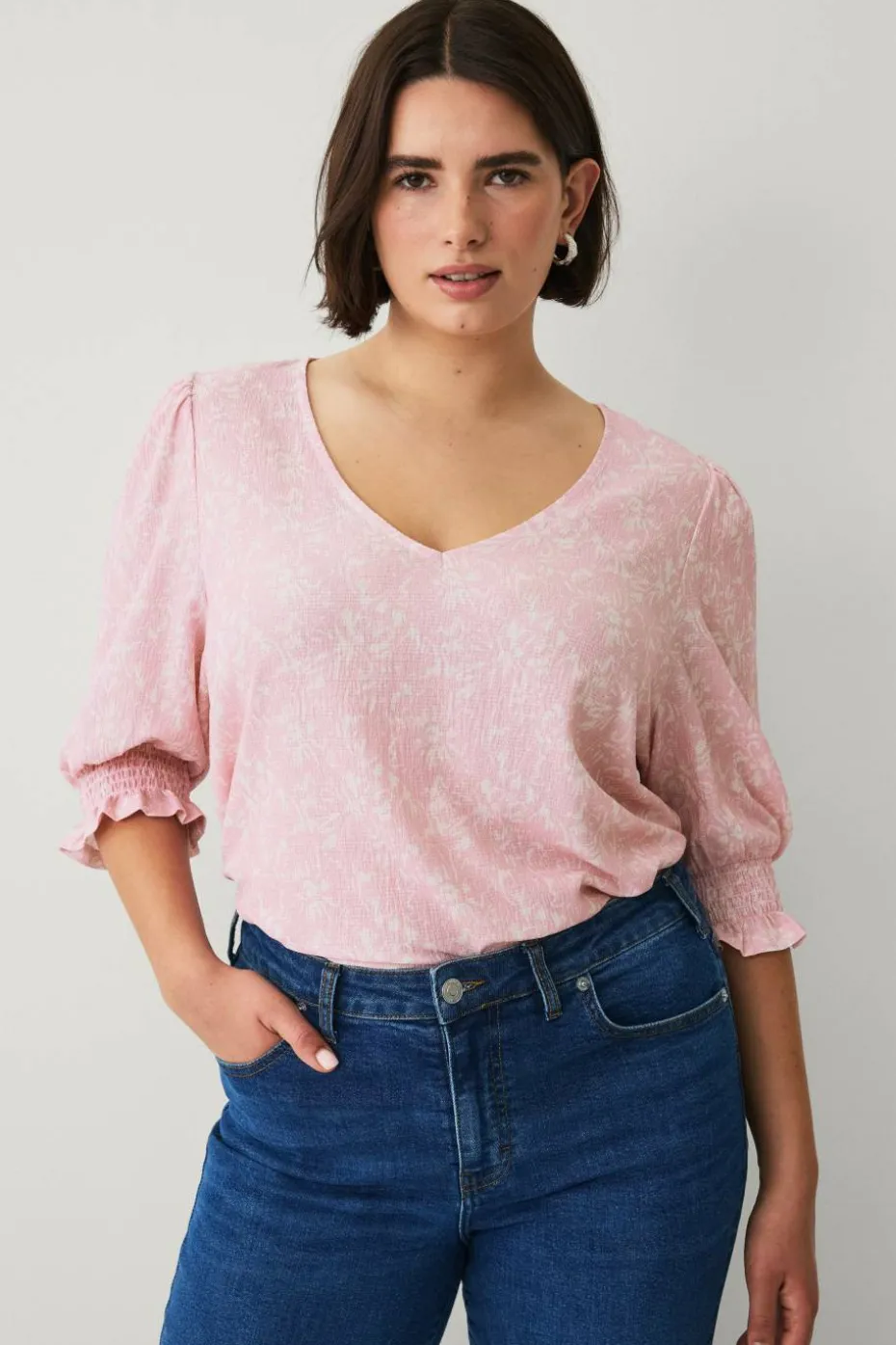 Ellos Plus collection Topp med bobleermer