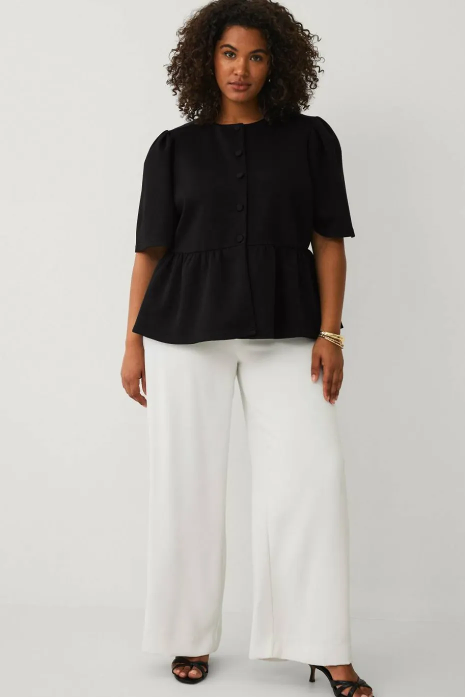 Ellos Plus collection Topp med peplum