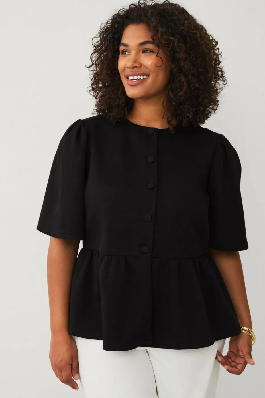 Ellos Plus collection Topp med peplum