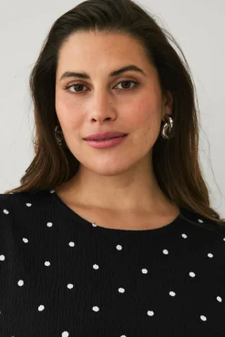 Ellos Plus collection Topp med volangermet