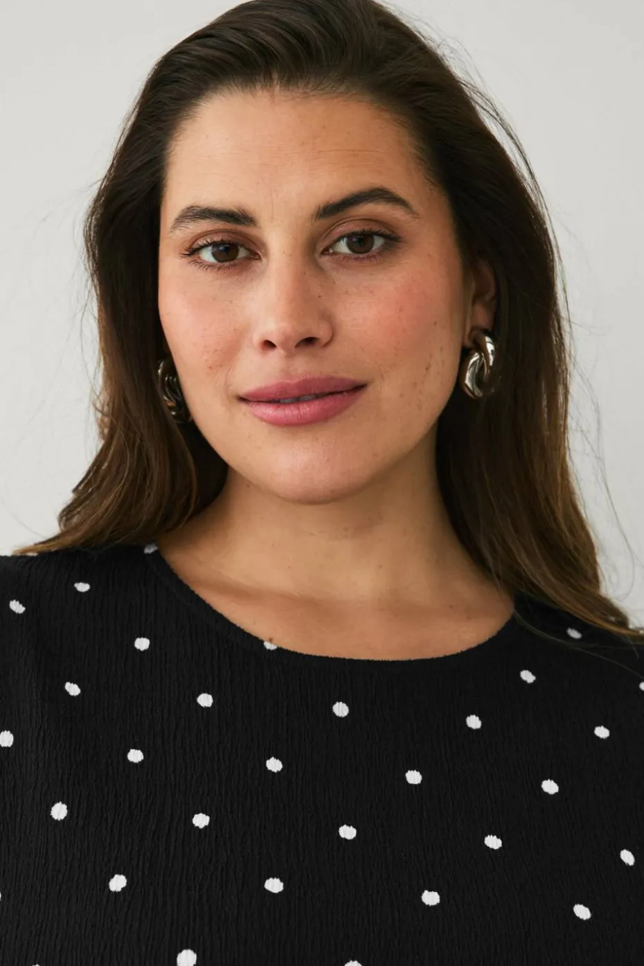 Ellos Plus collection Topp med volangermet