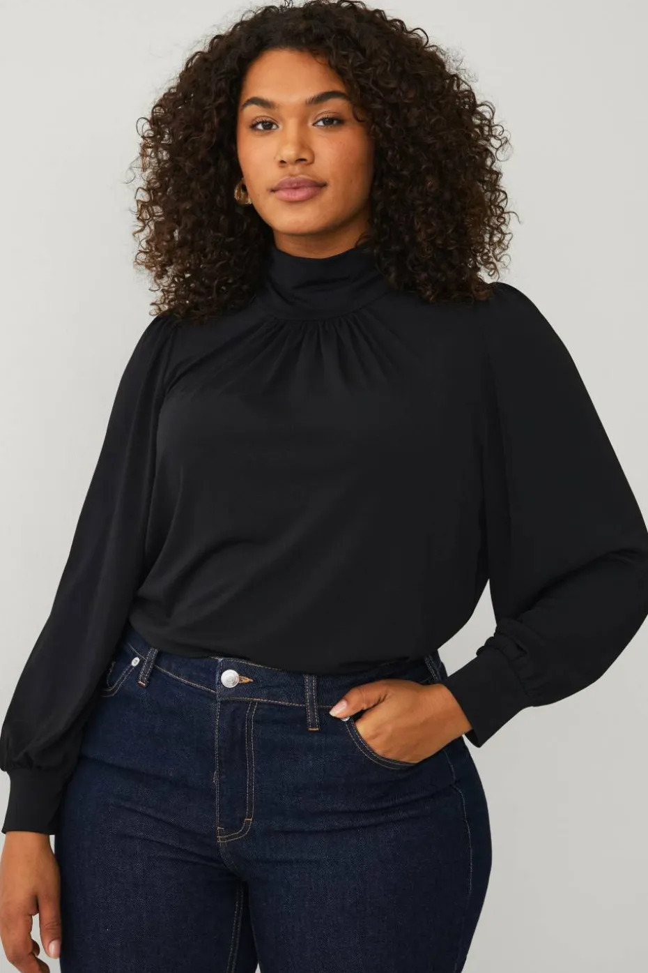 Ellos Plus collection Topp med puffermermer