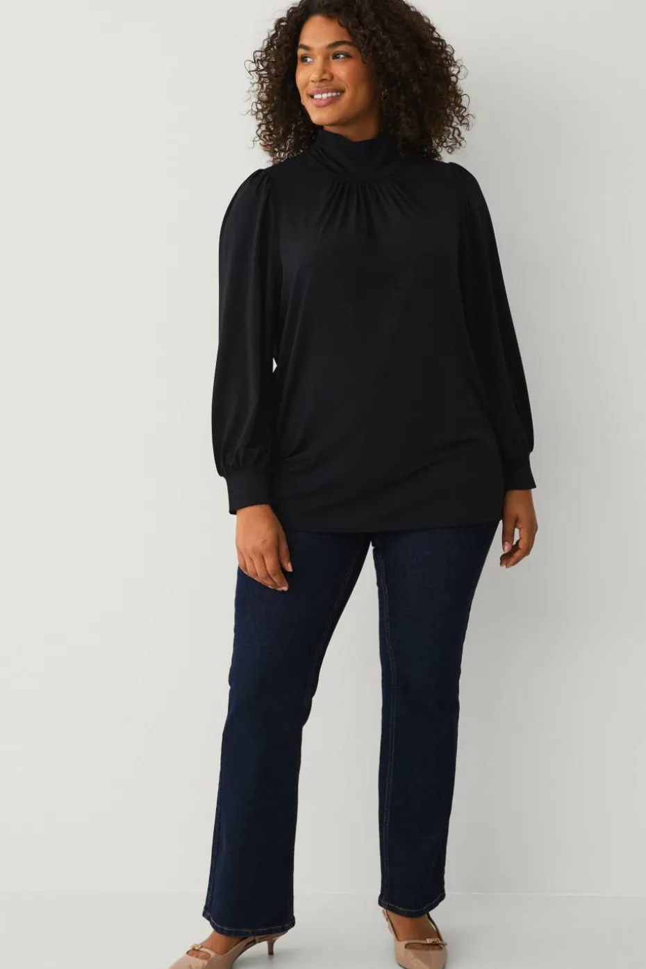 Ellos Plus collection Topp med puffermermer