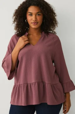Ellos Plus collection Topp i strukturert jersey