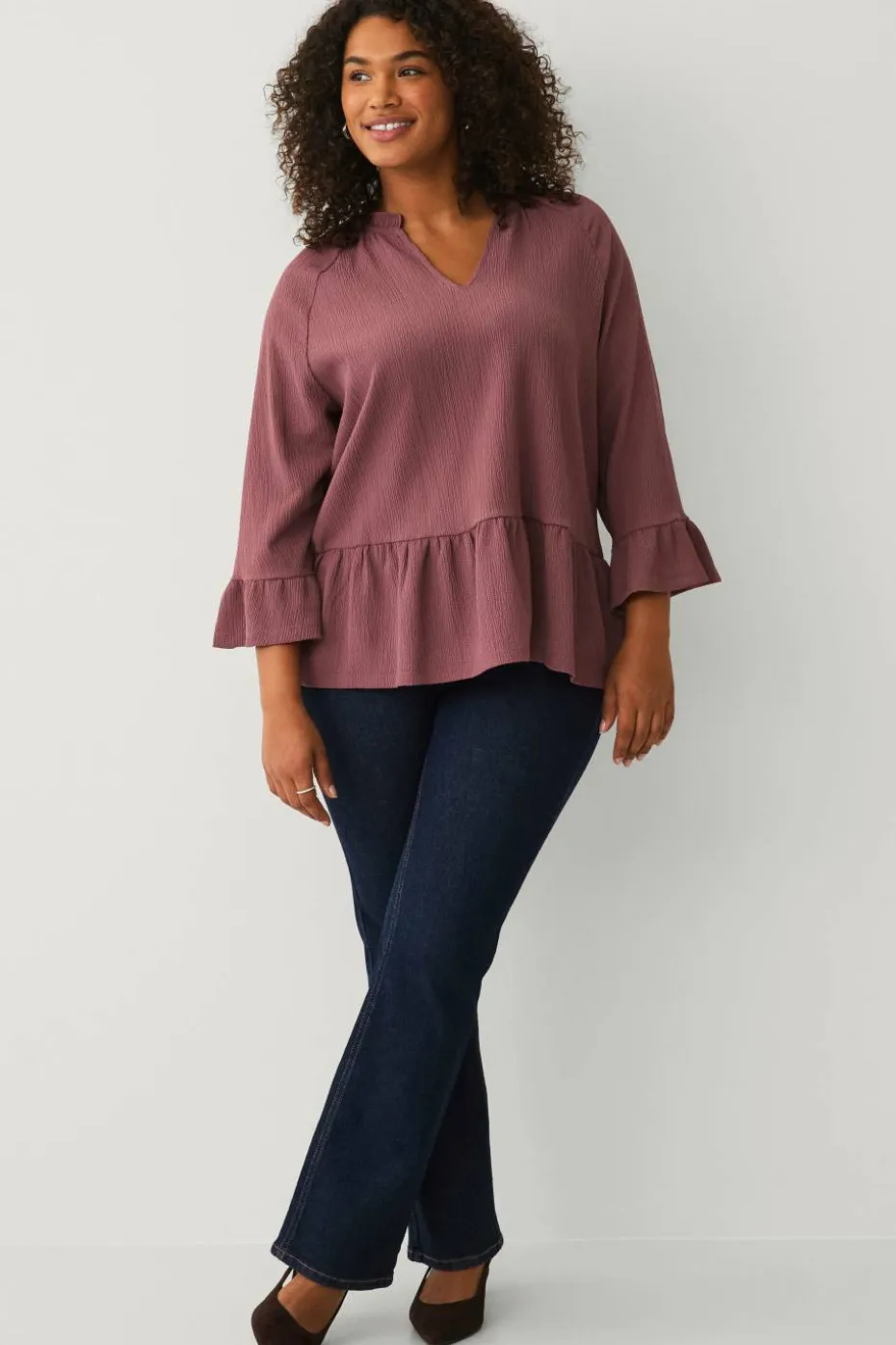 Ellos Plus collection Topp i strukturert jersey