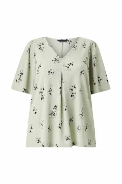 Ellos Plus collection Topp med draperte volangermer