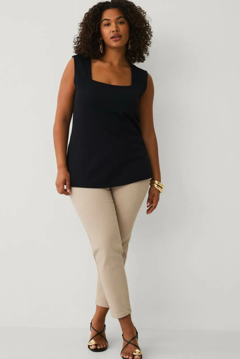 Ellos Plus collection Topp med firkantet hals