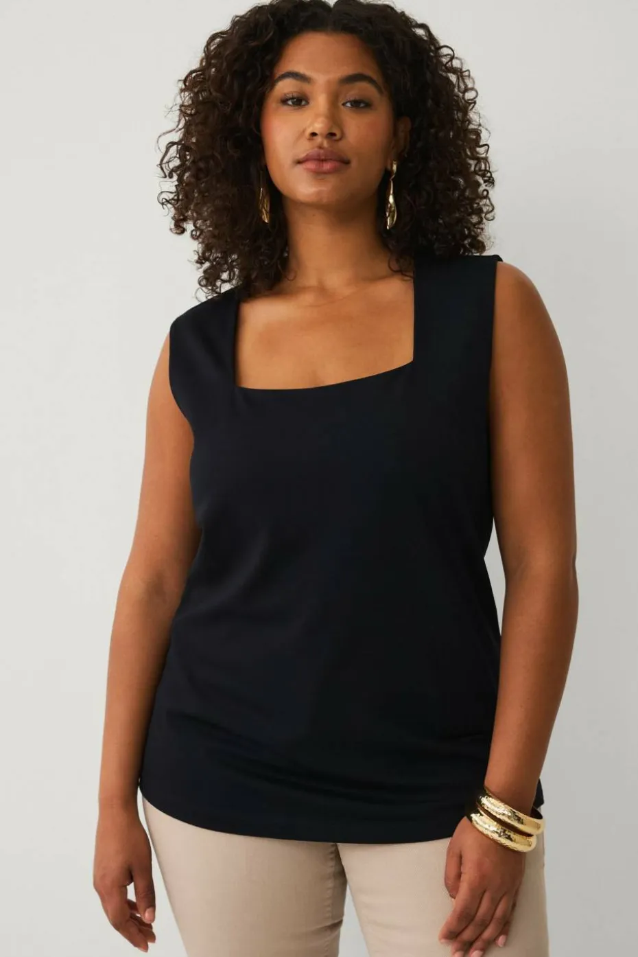 Ellos Plus collection Topp med firkantet hals