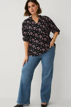 Ellos Plus collection Topp med puffermermer