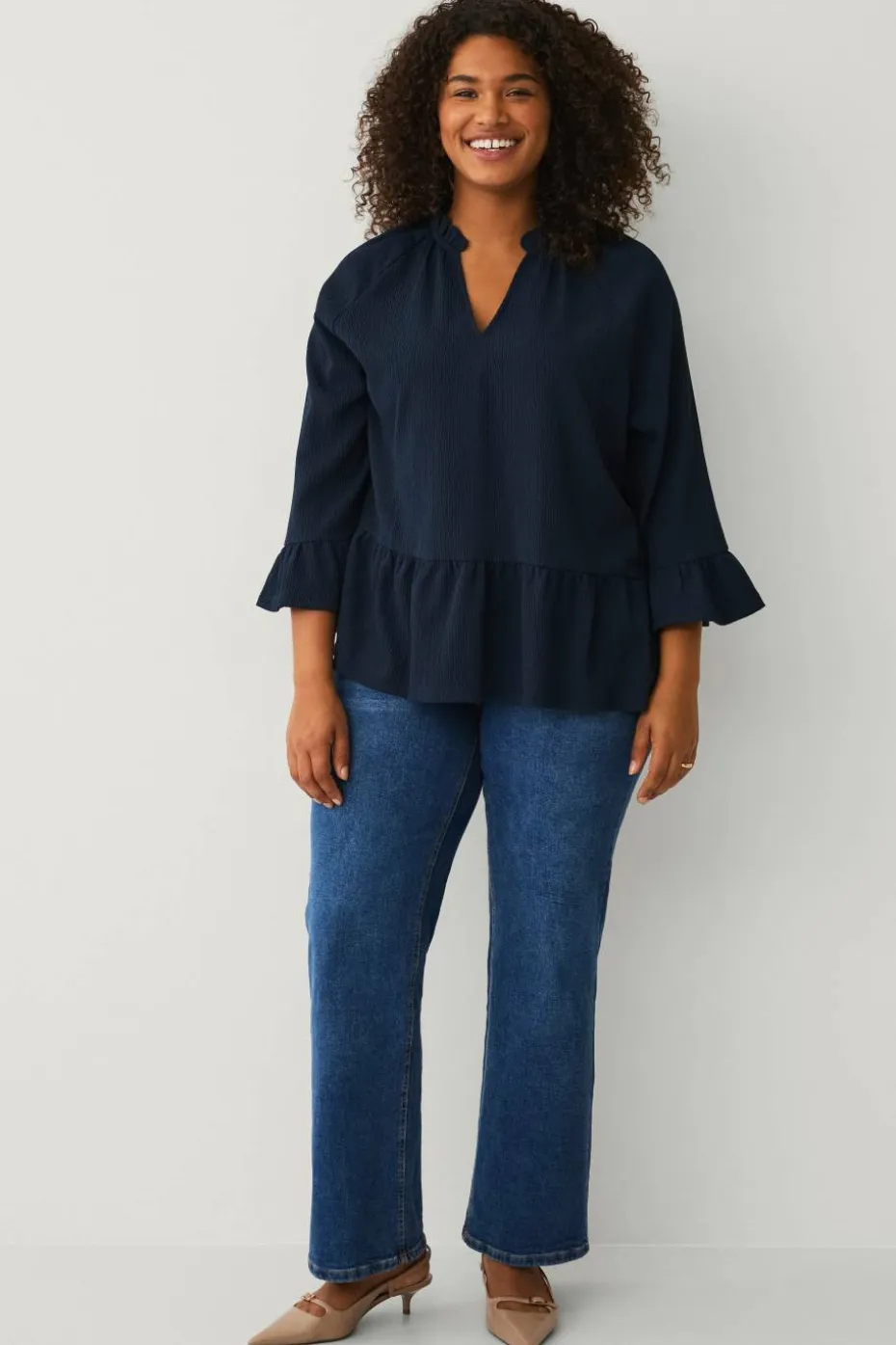 Ellos Plus collection Topp i strukturert jersey