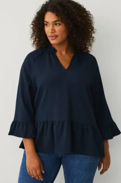 Ellos Plus collection Topp i strukturert jersey
