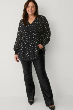 Ellos Plus collection Tunika i chiffon