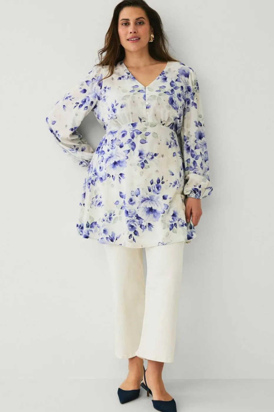 Ellos Plus collection Tunika med v-hals