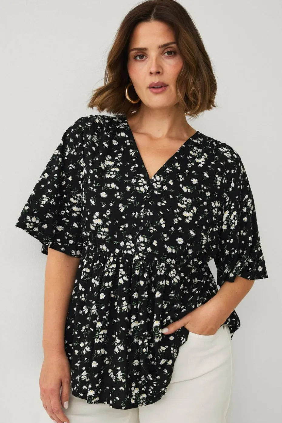 Ellos Plus collection Tunika med V-hals