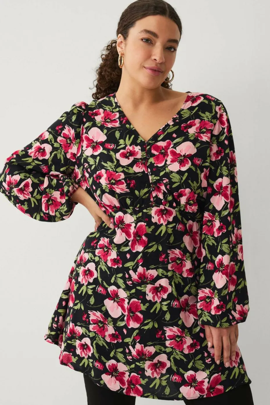 Ellos Plus collection Tunika med v-hals