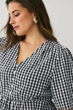 Ellos Plus collection Vevd tunika med v-hals