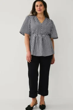 Ellos Plus collection Vevd tunika med v-hals