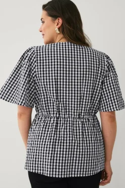 Ellos Plus collection Vevd tunika med v-hals