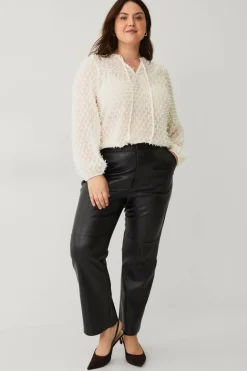 Ellos Plus collection Vid bluse med ballongermer