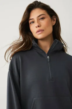 Ellos STUDIO Collegegenser Tech Sweat Halfzip