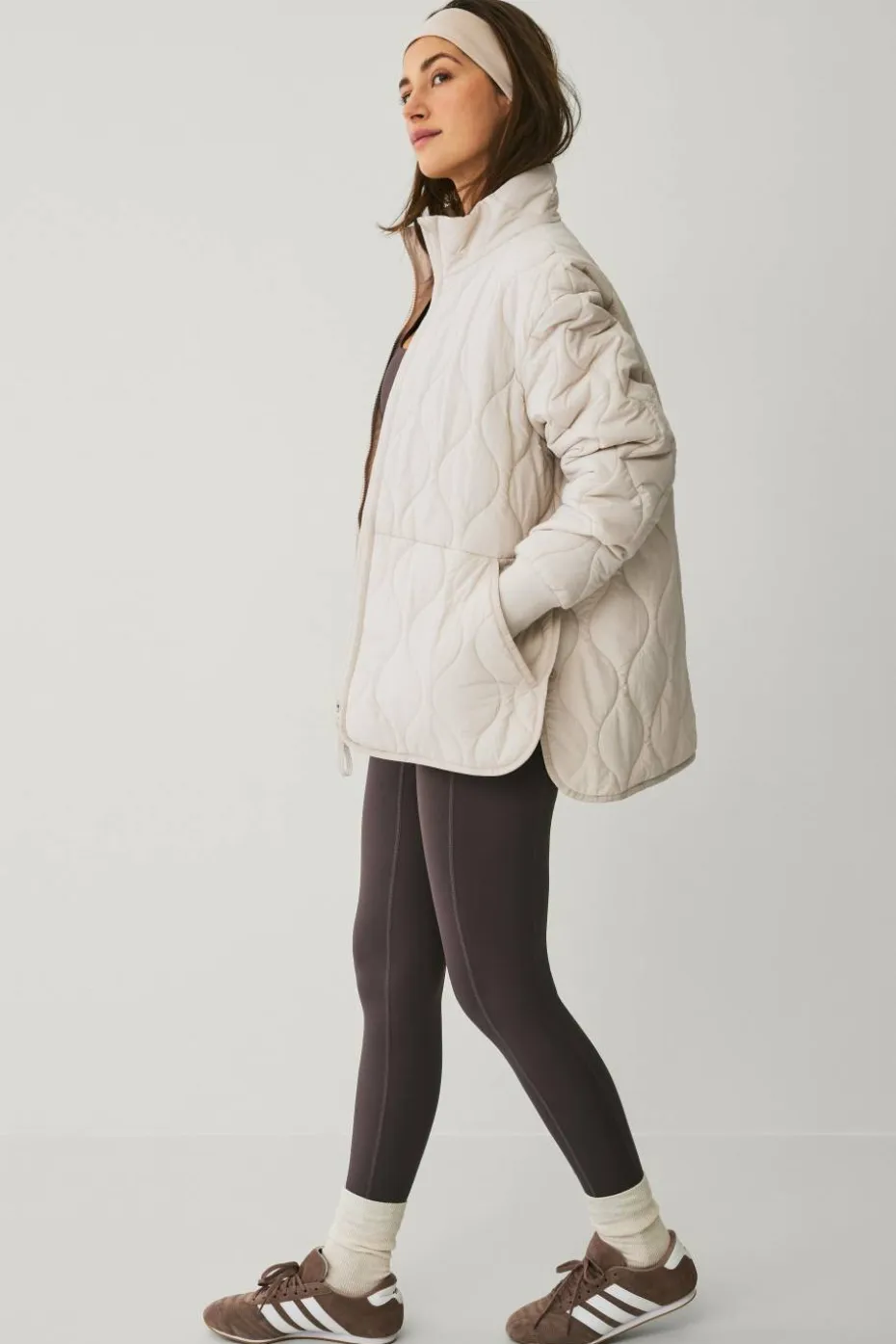 Ellos STUDIO Jakke Oversized Quilted Padded Jacket