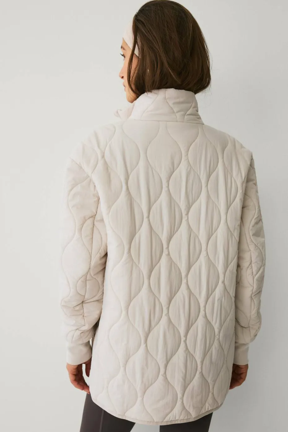 Ellos STUDIO Jakke Oversized Quilted Padded Jacket