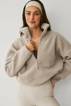 Ellos STUDIO Pullover Half Zip Pile Core