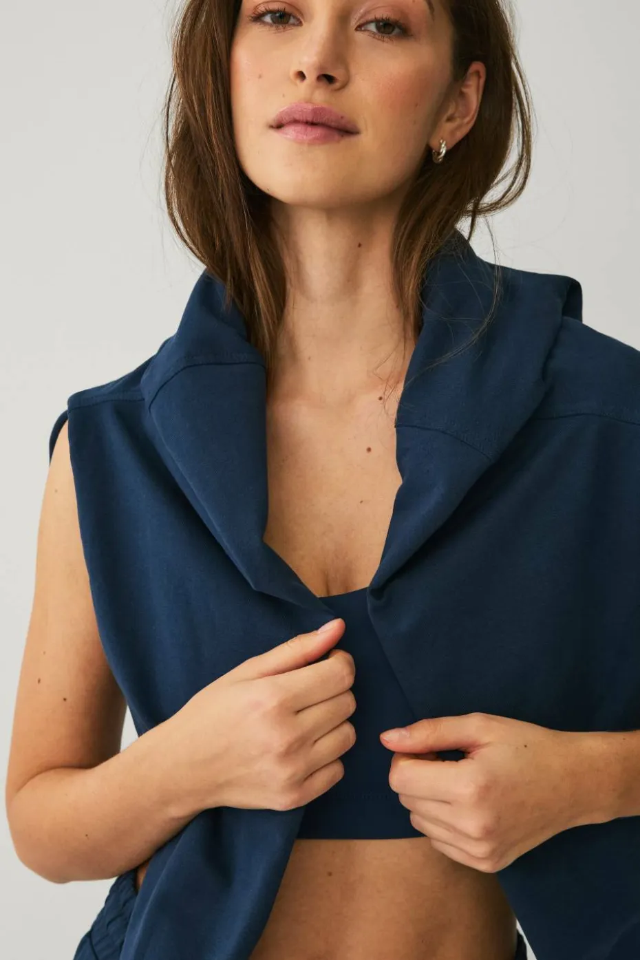 Ellos STUDIO Treningshettegenser Oversized Cropped Sweat Hoodie