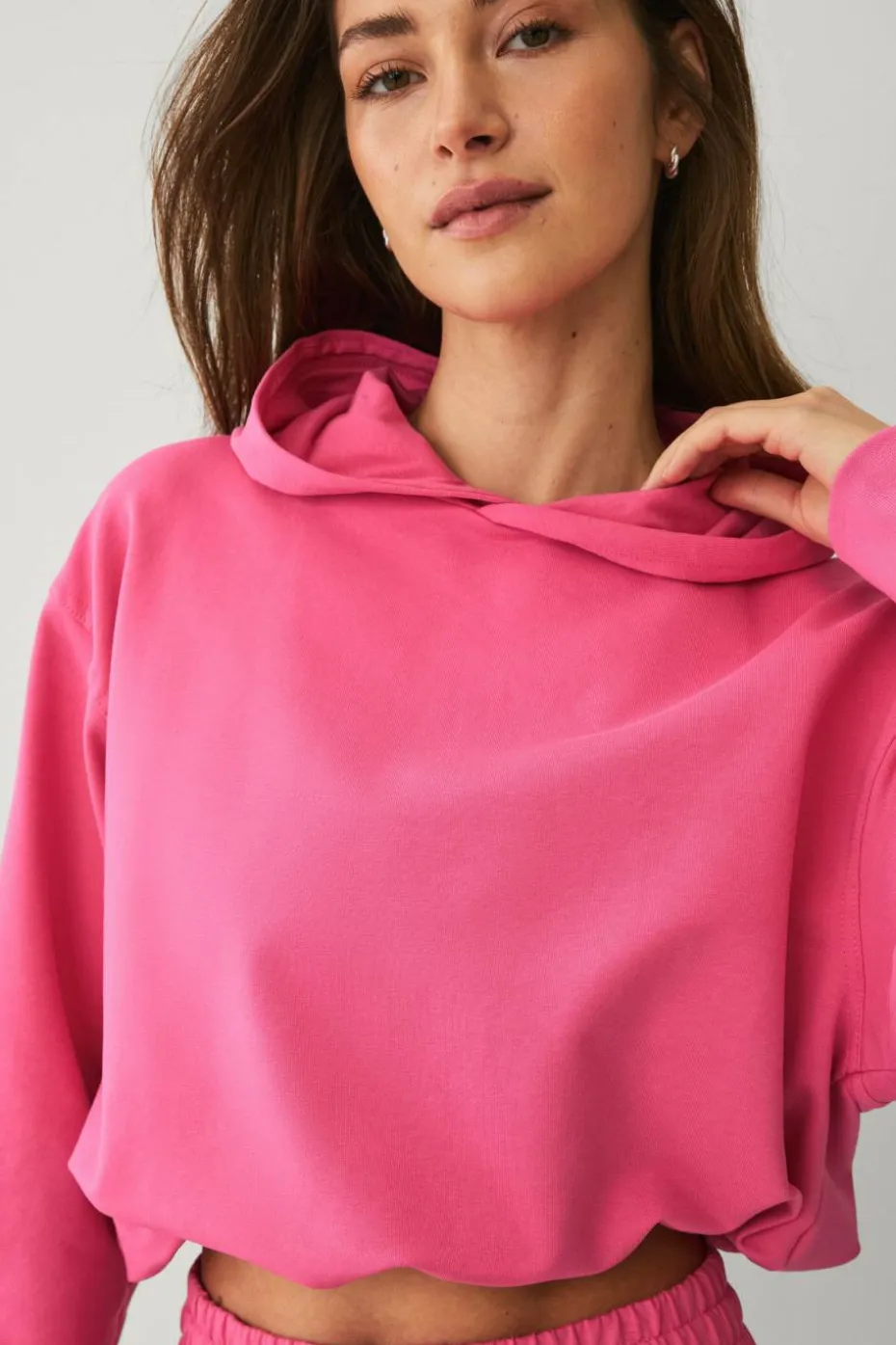 Ellos STUDIO Treningshettegenser Oversized Cropped Sweat Hoodie