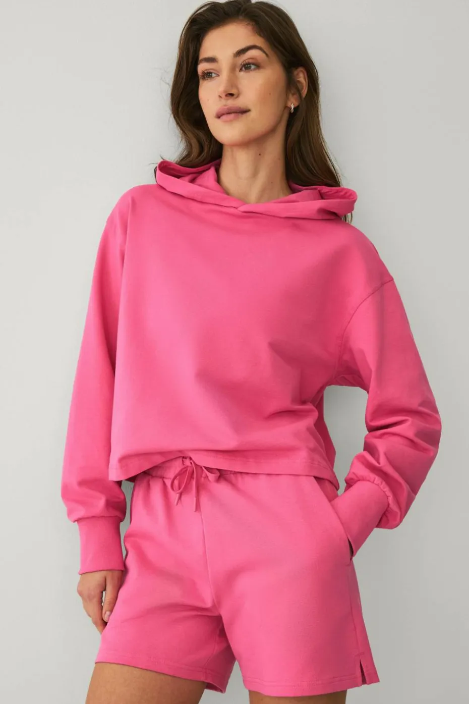 Ellos STUDIO Treningshettegenser Oversized Cropped Sweat Hoodie