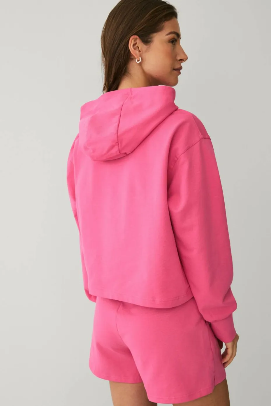 Ellos STUDIO Treningshettegenser Oversized Cropped Sweat Hoodie