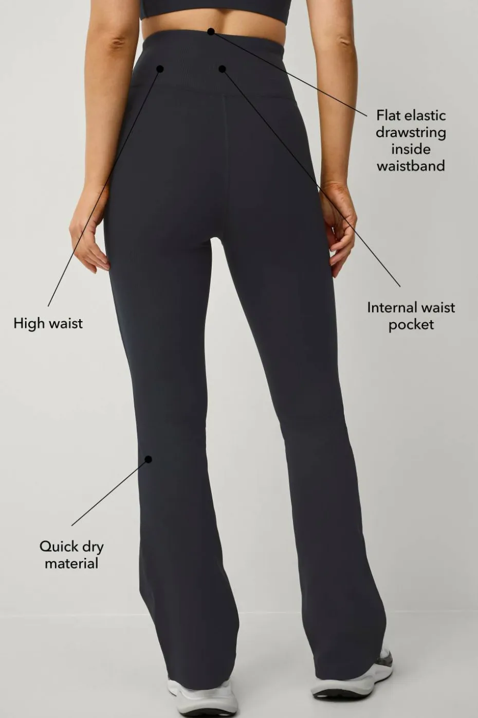 Ellos STUDIO Treningstights Flare Structure Tights