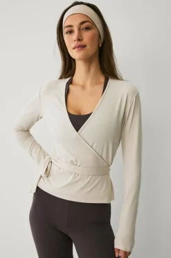 Ellos STUDIO Treningstopp Wrap Top Soft
