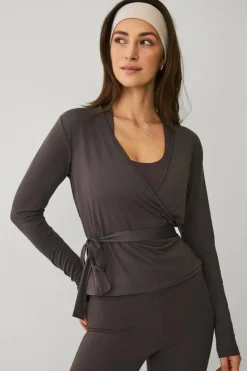 Ellos STUDIO Treningstopp Wrap Top Soft