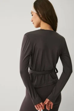 Ellos STUDIO Treningstopp Wrap Top Soft