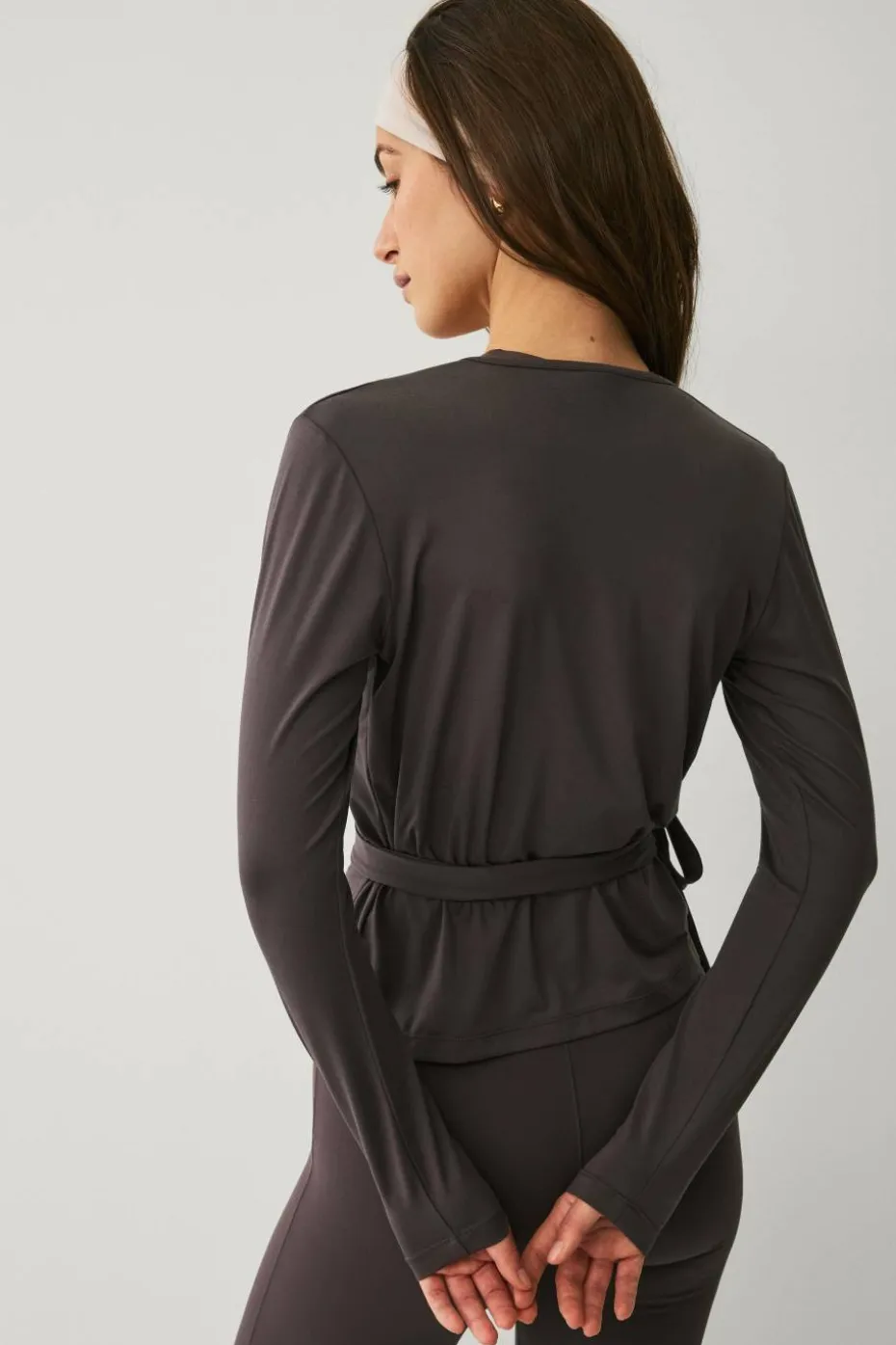 Ellos STUDIO Treningstopp Wrap Top Soft