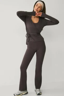 Ellos STUDIO Treningstopp Wrap Top Soft
