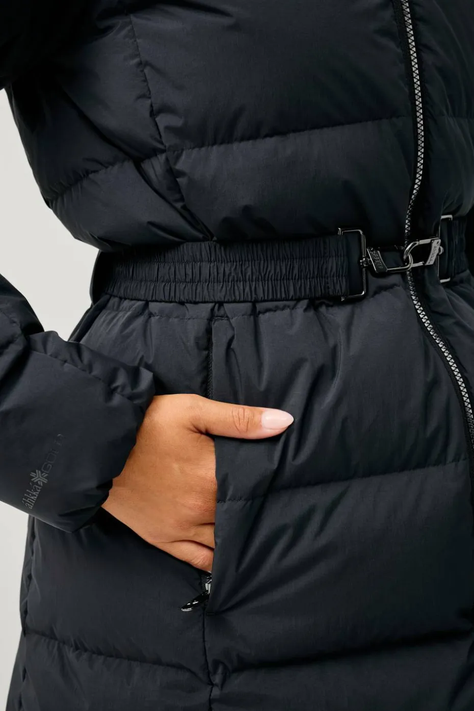 Áhkká Dunfrakk Gold Mid Down Coat Matte