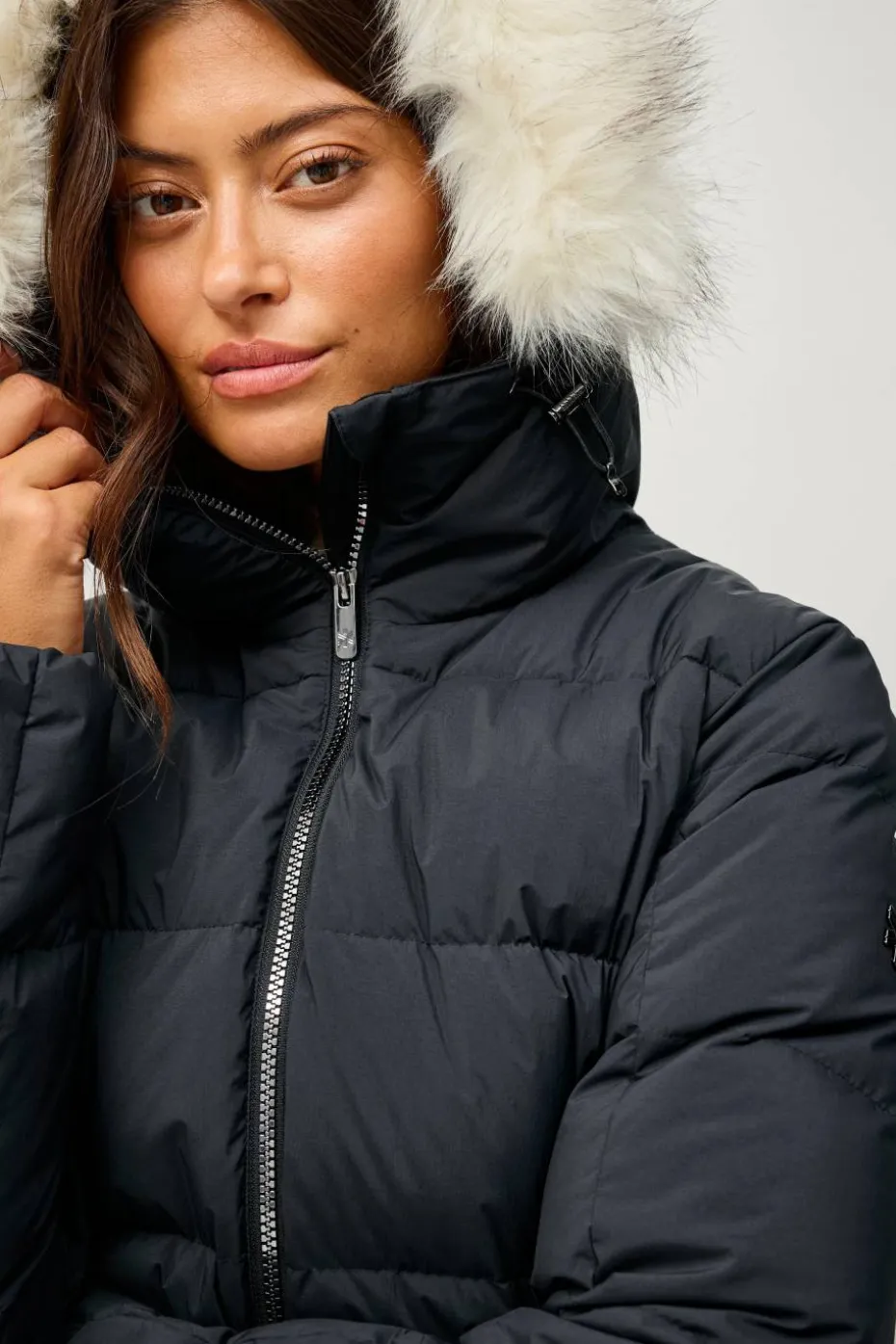 Áhkká Dunfrakk Gold Mid Down Coat Matte