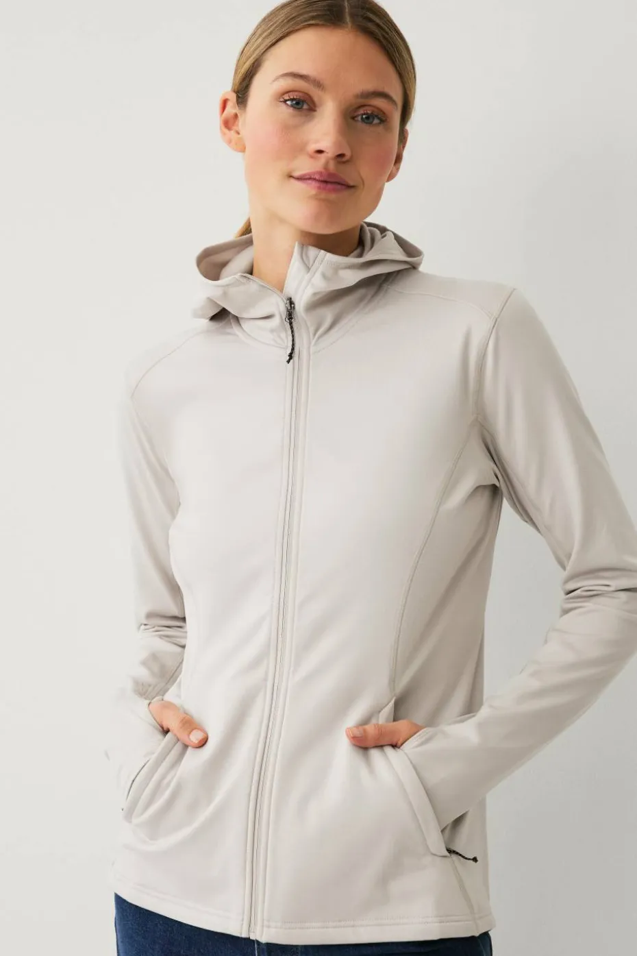 Áhkká Hettegenser Power Fleece FZ Hoodie