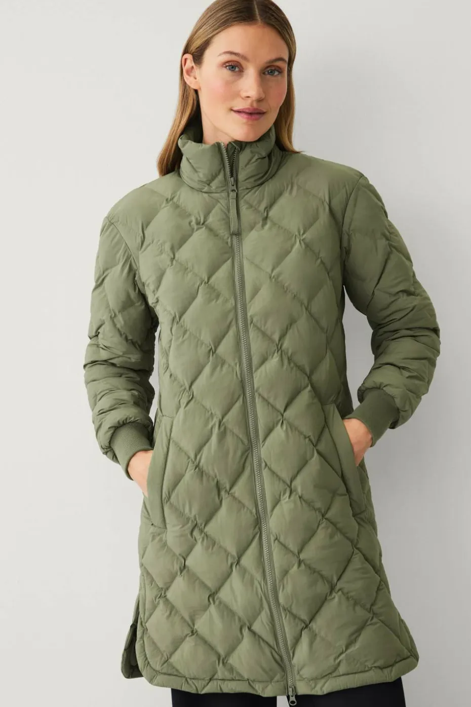 Áhkká Jakke Quilted Long Padded Jacket