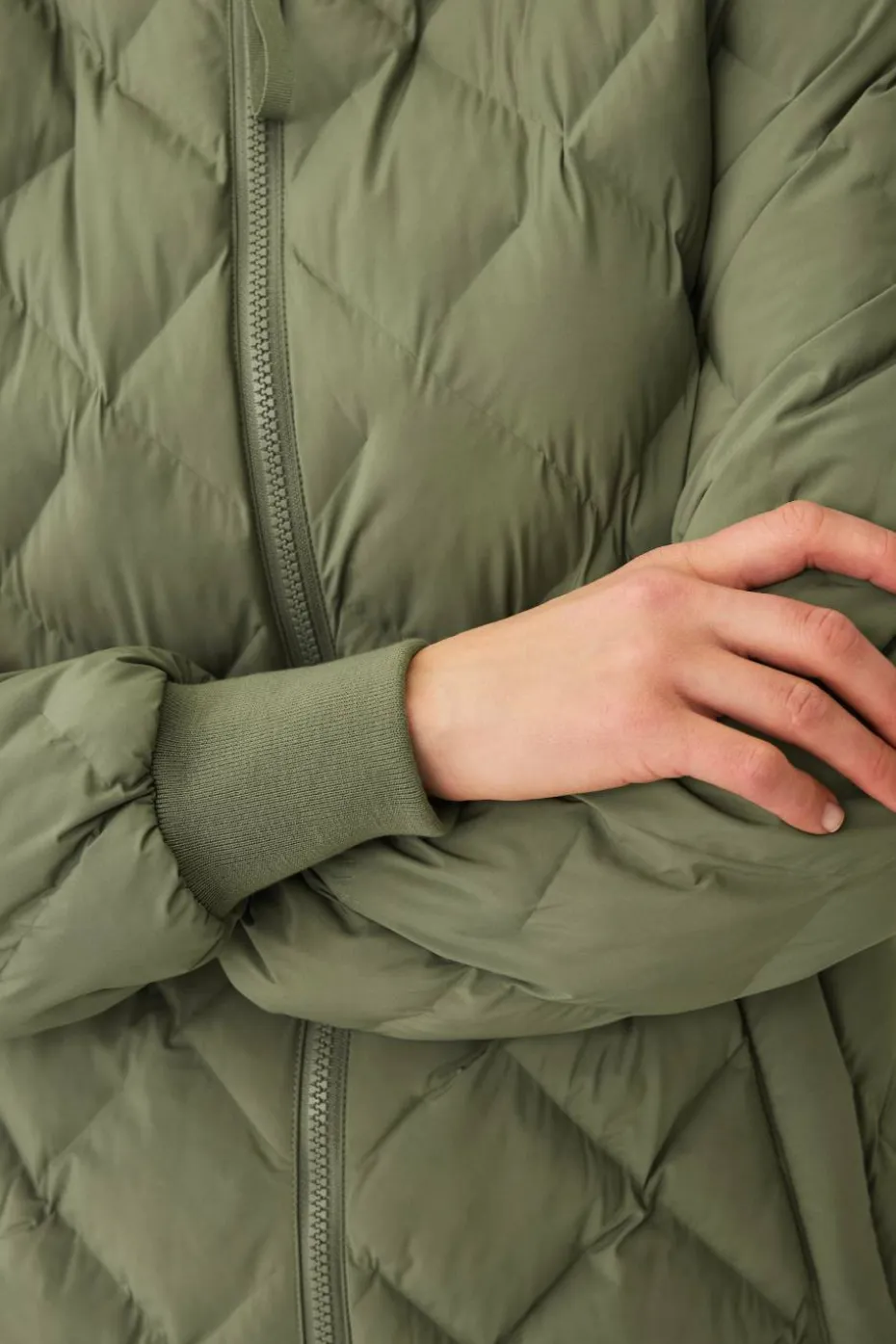 Áhkká Jakke Quilted Long Padded Jacket
