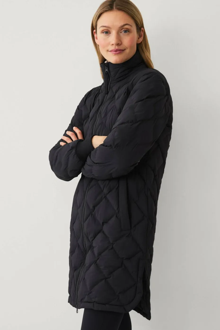 Áhkká Jakke Quilted Long Padded Jacket