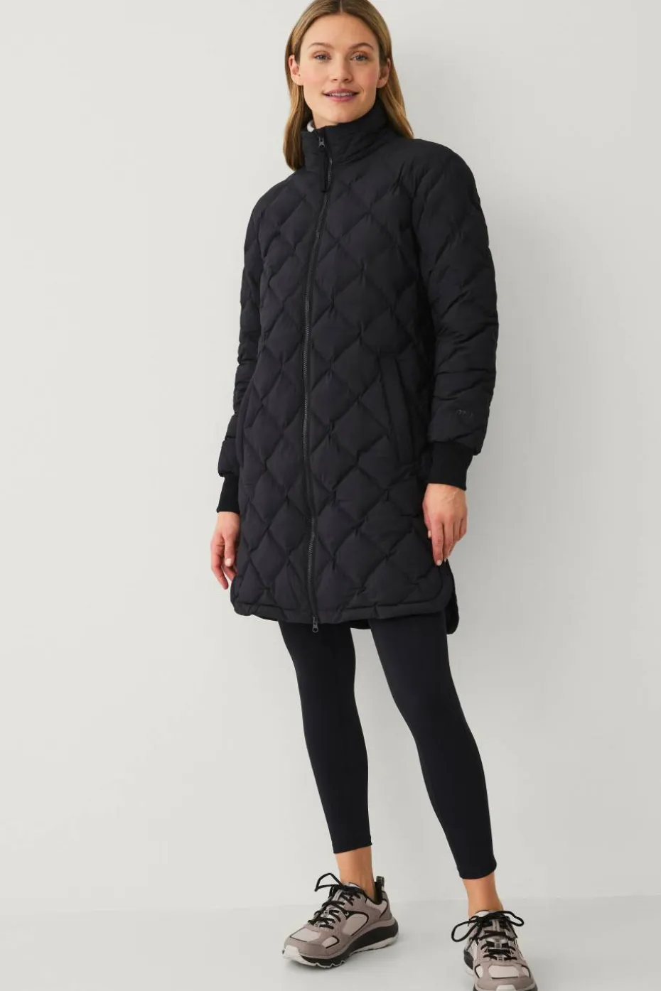 Áhkká Jakke Quilted Long Padded Jacket