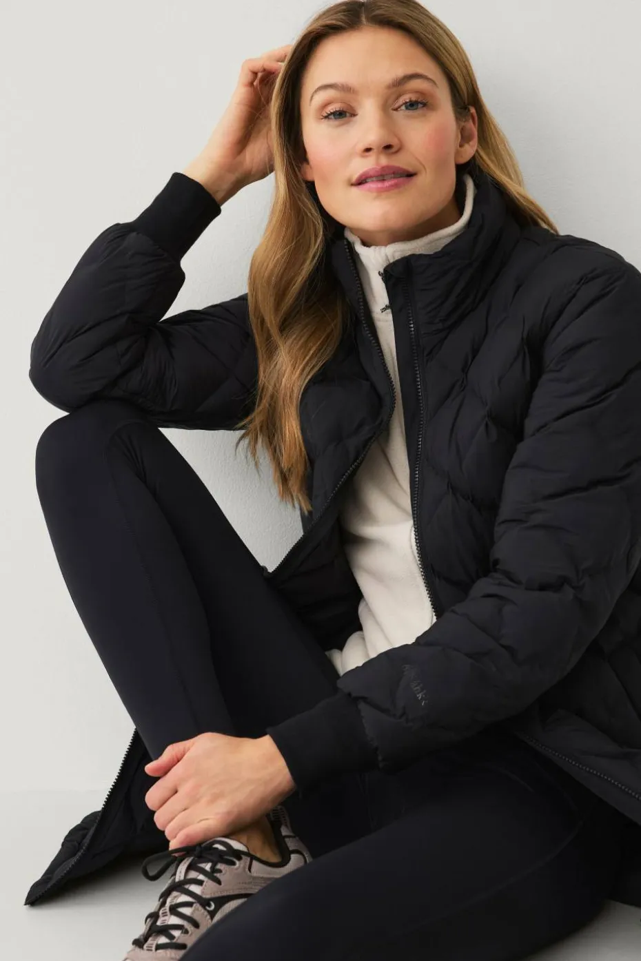Áhkká Jakke Quilted Long Padded Jacket